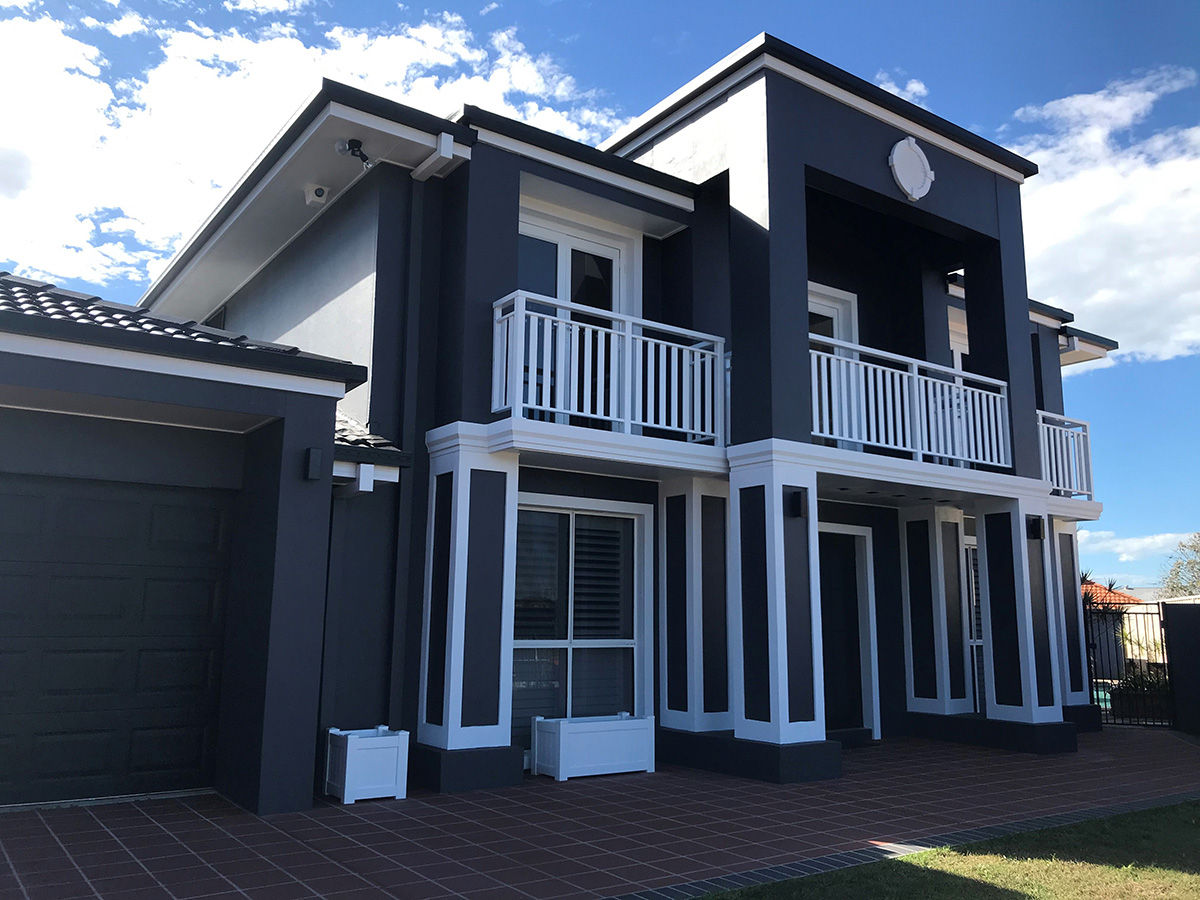 Home fascia transformation with decorative mouldings gold coast Australia